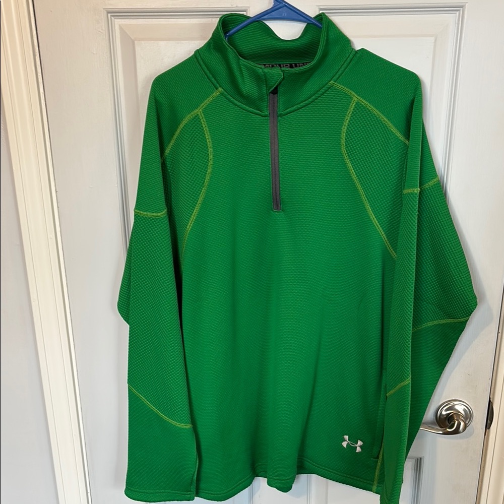 Under Armour XL Men's Green 1/4 zip pullover.